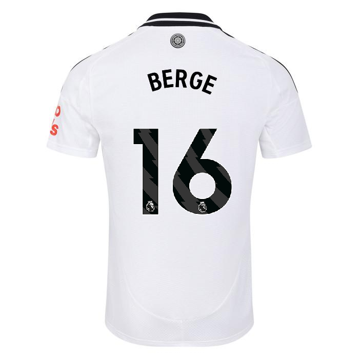 fulham 2425 adult home shirt  – 16 sander berge – adi01008-02 Fulham Kits | Top Collection For Every Supporter