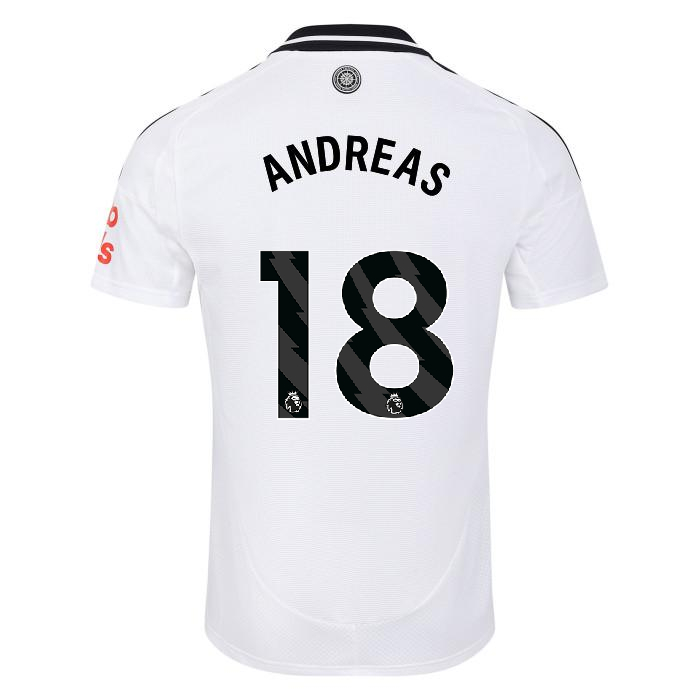 fulham 2425 adult home shirt  – 18 andreas pereira – adi01008-02 Fulham Kits | Top Collection For Every Supporter