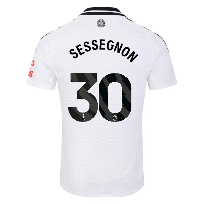 fulham 2425 adult home shirt  – 30 ryan sessegnon – adi01008-02 Fulham Kits | Top Collection For Every Supporter