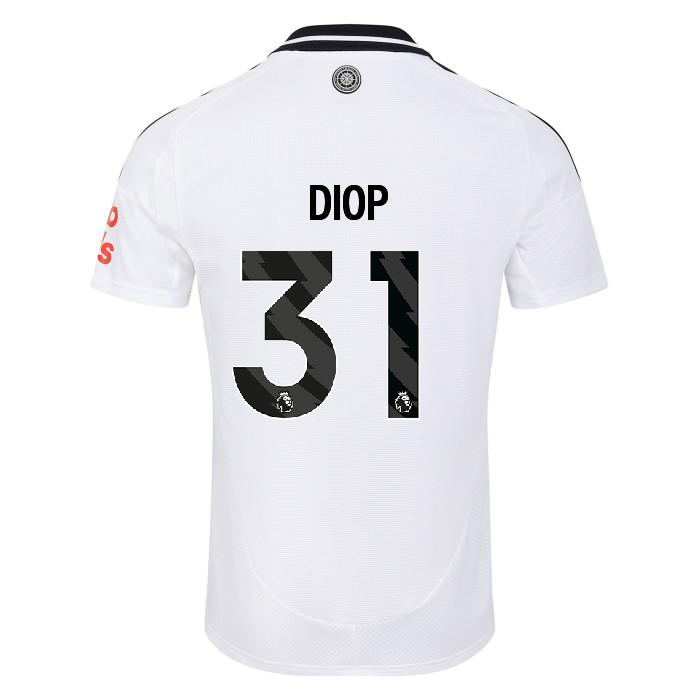 fulham 2425 adult home shirt  – 31 issa diop – adi01008-02 Fulham Kits | Top Collection For Every Supporter