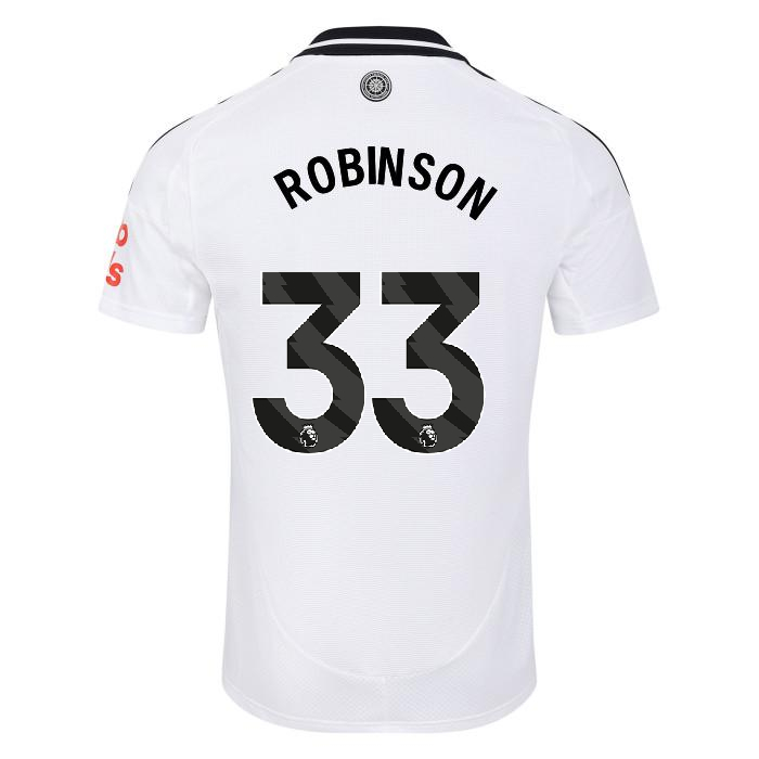 fulham 2425 adult home shirt  – 33 antonee robinson – adi01008-02 Fulham Kits | Top Collection For Every Supporter